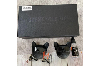 Ароматизатор-игрушка -на обдув- Собачки Бульдог - YC-140BGC Bright gun color