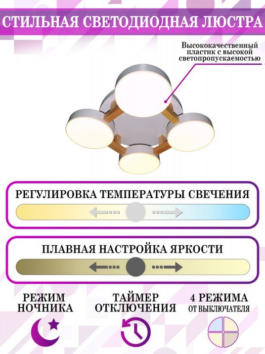 Накладной светильник Natali Kovaltseva LED LAMPS 81325
