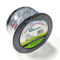 Леска для триммера GROWER (диаметр 3,0мм / КВАДРАТ С ЖИЛОЙ / БУХТА, длина 152м) (12)