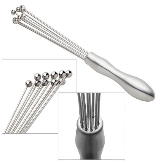Венчик из нержавеющей стали Kamille КМ-5069 с прямыми прутками и шариками