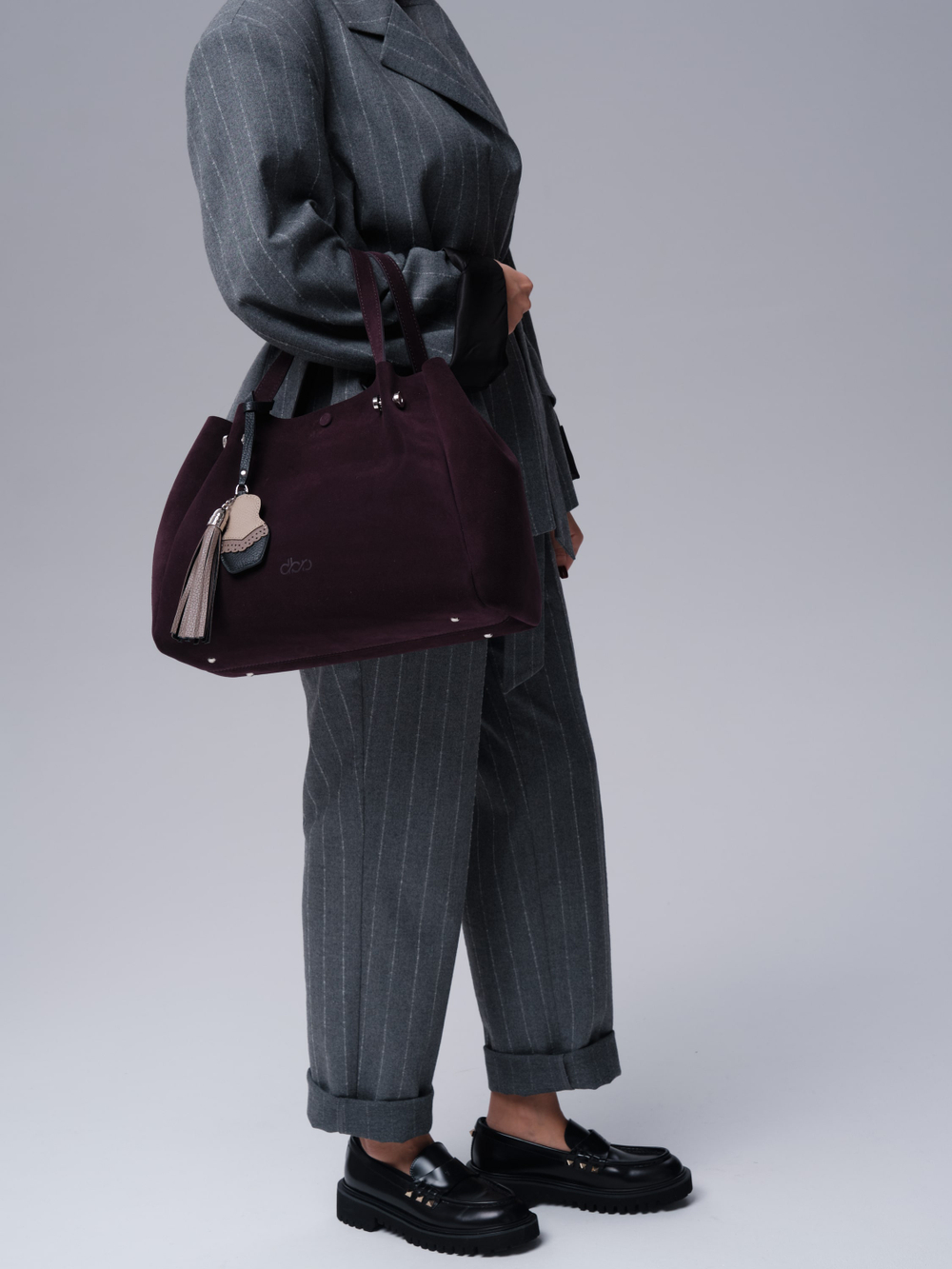 Женская сумка Vasilisa DBR 31210 сливовый/велюр