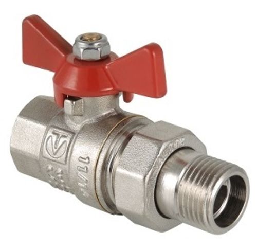 Кран шаровой Valtec Base 3/4" ВР/НР с полусгоном ручка-бабочка (арт. VT.227.N.05)