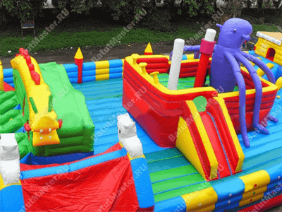 Популярный надувной батут "Большие приключения"