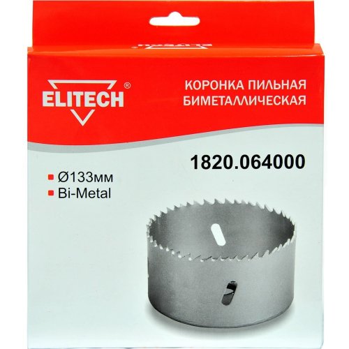 Цифенбор биметаллический ELITECH 133 мм