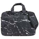 Сумка портфель BRAUBERG STYLE с отделением для ноутбука 13-14" 3 кармана "Marble" черная 26х36х3 см