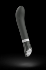 Черный G-стимулятор с вибрацией Bgood Deluxe Curve - 19,3 см. (Цвет: черный)