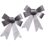 Бант на ёлку «Элегант» 13*18 см (набор 2 шт), Черная ночь