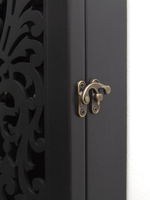 Ключница настенная "Прованс" 34*24*7см, из массива дерева с резной дверцей