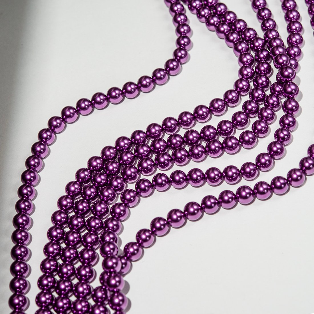 Хрустальный жемчуг, оттенок "Ultraviolet", шар 8мм, улучшенное покрытие