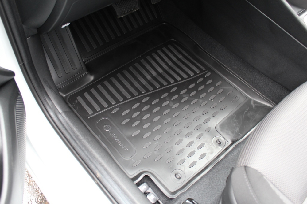 Коврики Standard, 3D в салон HYUNDAI Solaris, 2017- , Comfort, 4 шт. (полиуретан, чёрные) Element.ELEMENT3D2065210