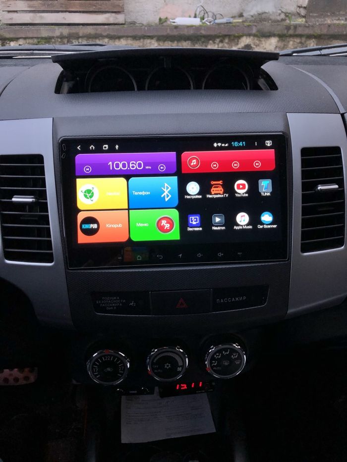 Магнитола для Mitsubishi Outlander XL, Peugeot 4007, Citroen C-Crosser - Kuberg QLed+2K, Android 14, TS105, Быстрейшая, CarPlay, SIM-слот