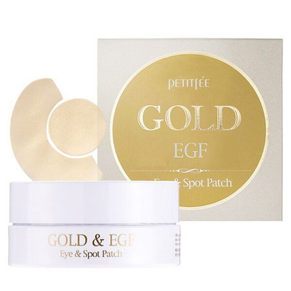 Гидрогелевые патчи для глаз Petitfee Gold EGF Eye & Spot Patch, 60+30шт