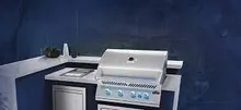 Встраиваемый газовый гриль Napoleon Big-32, 5 горелок, вертел