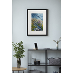 Картина авторская акварельная в паспарту 30х40 см на стену для интерьера "На причале"