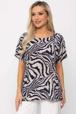 Блуза Кармен (синяя) Б13725-30М LT Collection