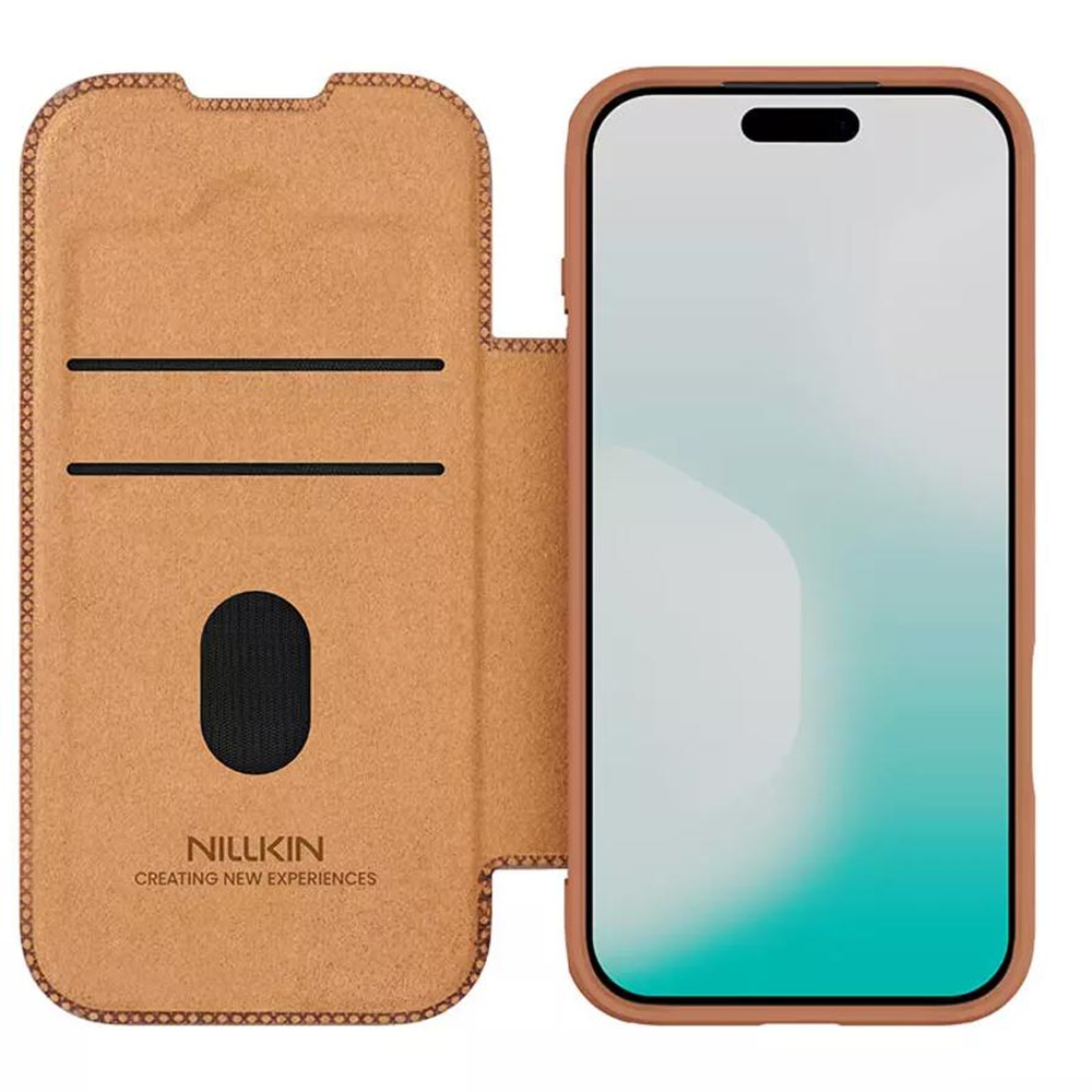 Кожаный чехол-книжка Nillkin Leather Qin Pro для iPhone 17 Pro Max