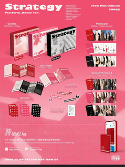 Альбом TWICE - STRATEGY 14th Mini Album PLATFORM NEMO RANDOM Version