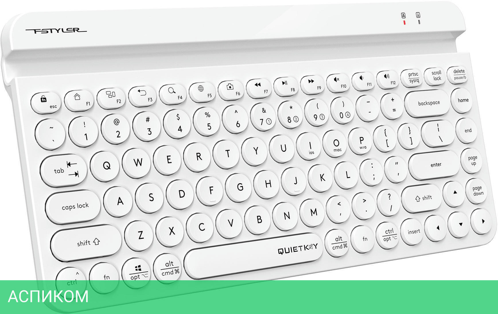 Клавиатура A4Tech Fstyler белый (FBK30)