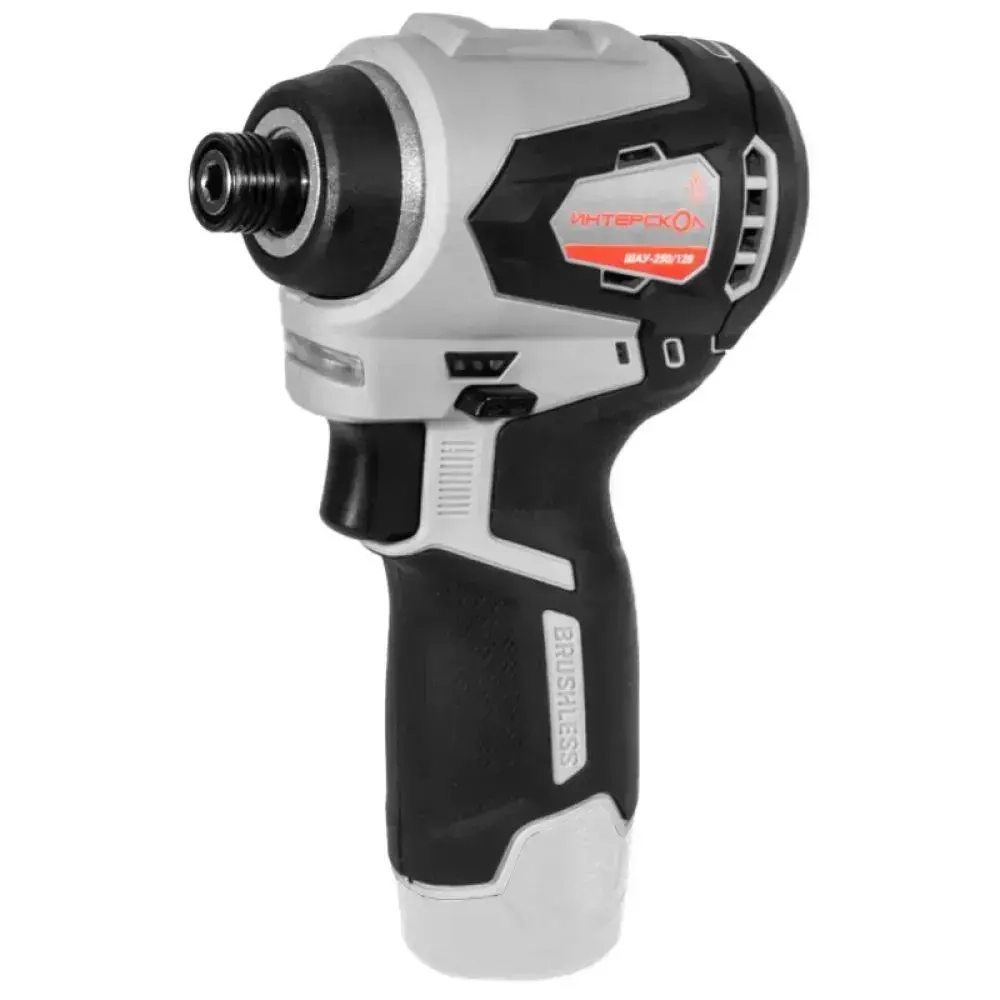 Бесщеточный аккумуляторный ударный шуруповерт ИНТЕРСКОЛ ШАУ-220/12ВЭ Без АКБ и З/У (803.1.0.70)