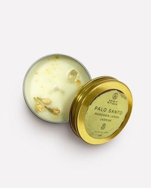 Spirit Rituals Palo Santo Mandarin Lemon Jasmine Candle 30г - Свеча Пало Санто, Мандарин, Лимон, Жасмин