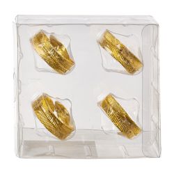 GAEM Набор из 4-х колец для салфеток, L11 W4,5 H11 см