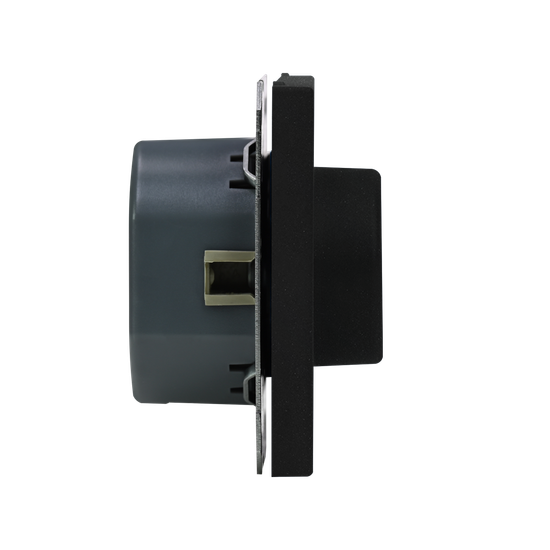 Светорегулятор поворотно-нажимной (диммер) ArtGallery LED RC 400Вт механизм базальт SE GAL001423