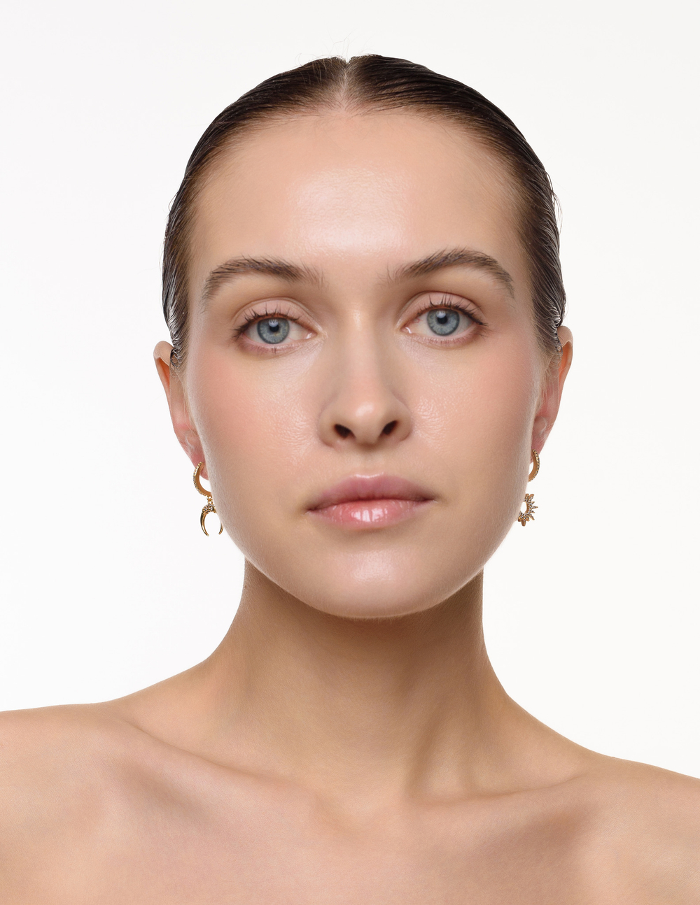 Серьги "Moon stick Sun" Gold