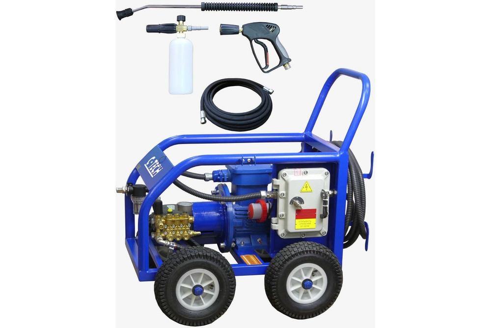 Мойка высокого давления C-TECH EX взрывозащищенная мобильная 200 бар, до 900 л/ч, 5.5 кВт