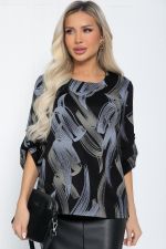 Джемпер Дэрби (черный/штрихи) Б12448-10 LT Collection