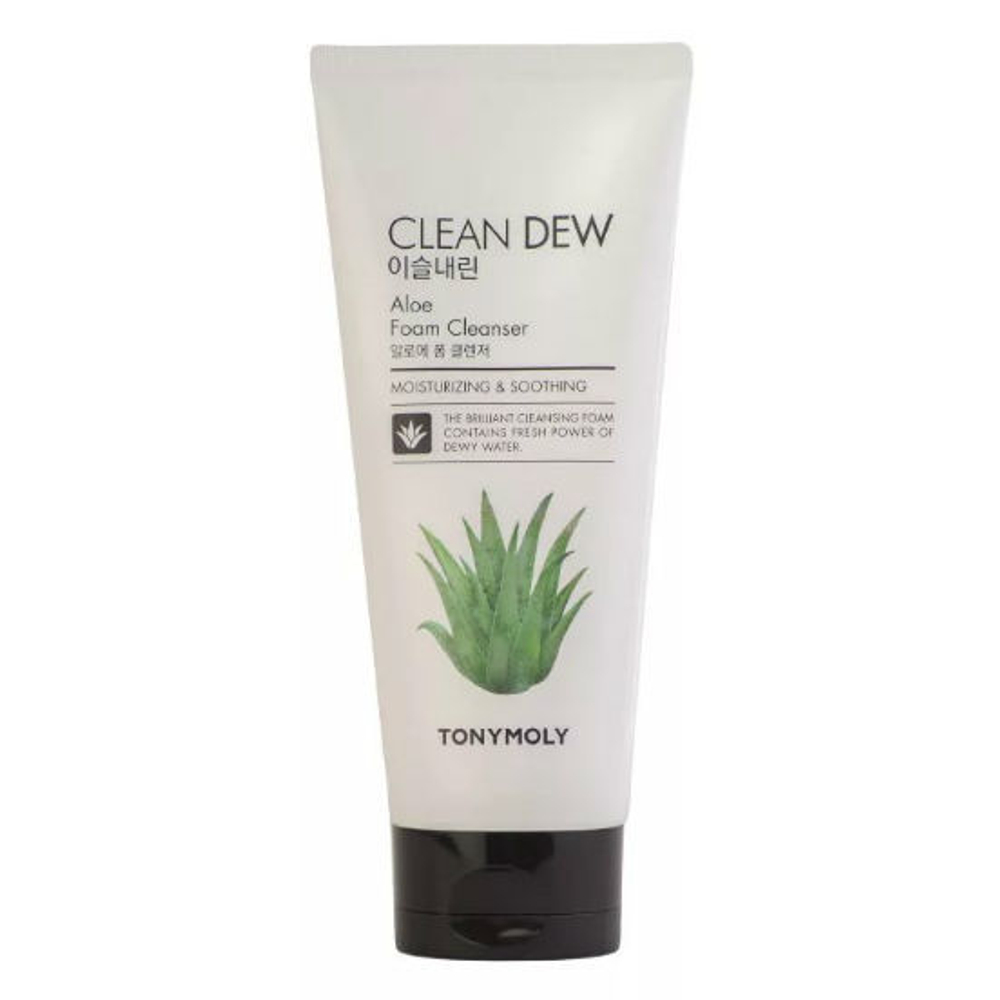 Tony Moly Clean Dew Foam Cleanser Aloe пенка c экстрактом алоэ