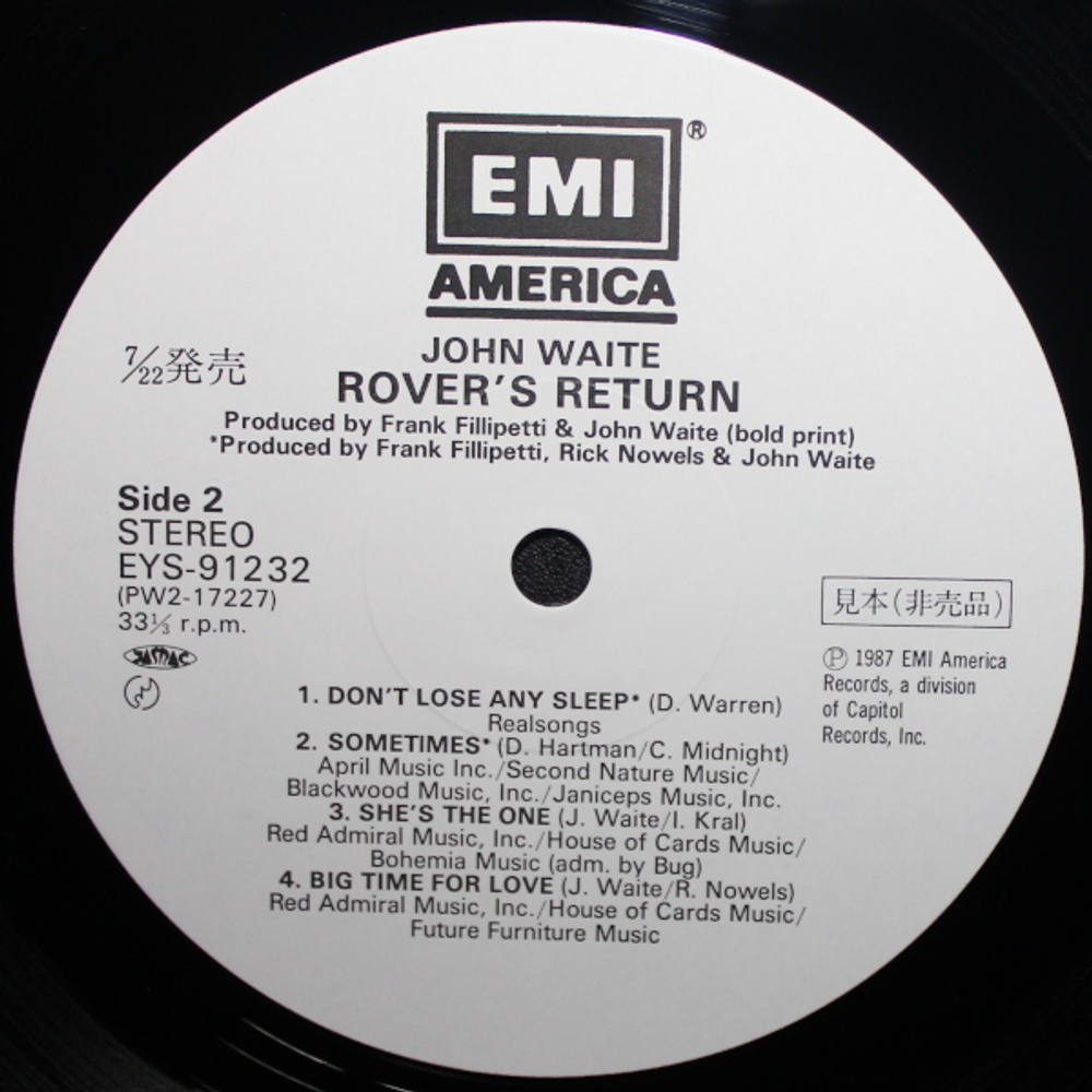 John Waite / Rover's Return (LP)