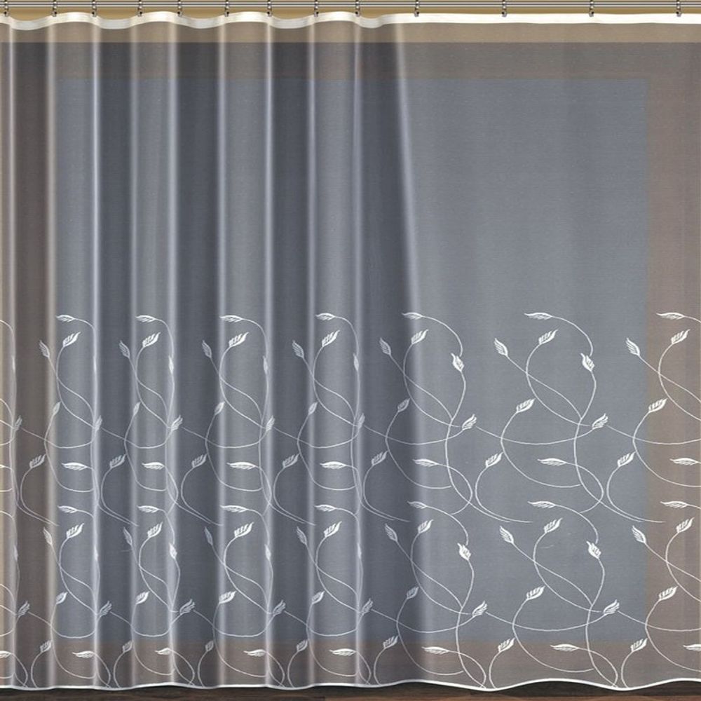 Занавеска "Ф. КОЛОСКИ" на шторной ленте, цвет кремовый, Польша.