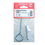 КРЮК-КОЛЬЦО СТРОЙБАТ С ДЮБЕЛЕМ 12ММ 1ШТ 244151