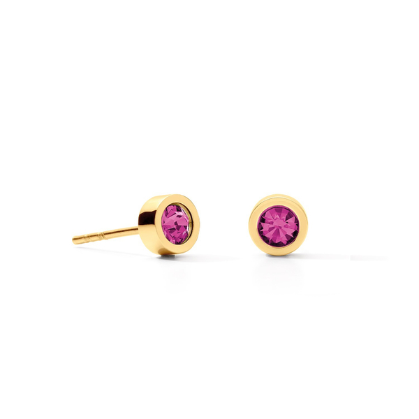 Серьги-пусеты Coeur de Lion Pink-Gold 0227/21-0416