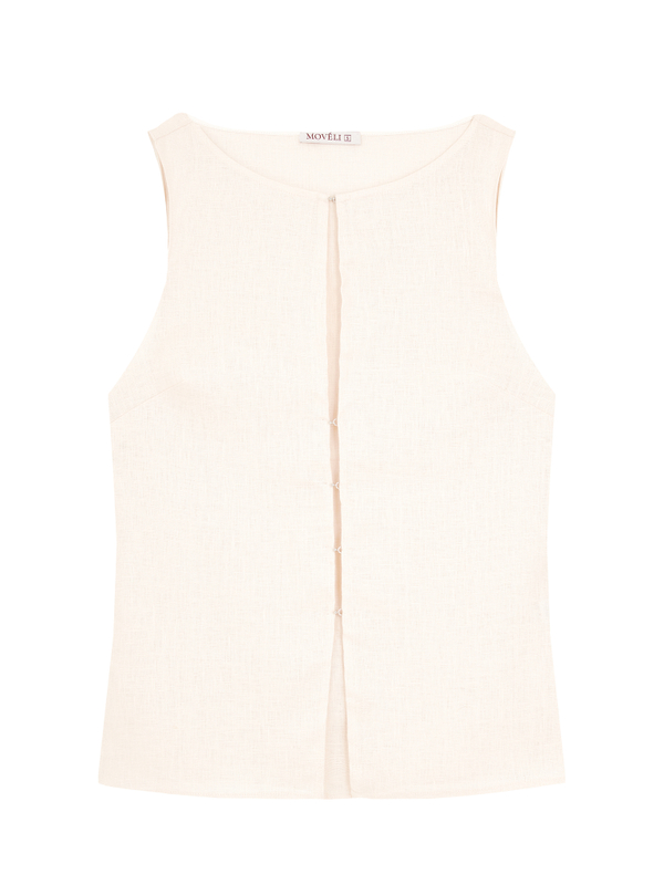 Vest AURA milky color