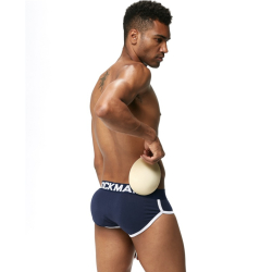 Мужские трусы брифы темно-синие с push up JOCKMAIL JM2022-16