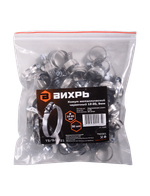 Хомуты металлические червячные Вихрь 12-20, 9мм, 50 шт.
