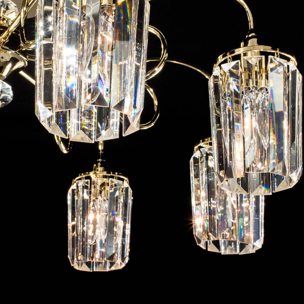 Citilux Синди CL330182 Люстра хрустальная Золото