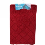 Коврик для ванной 50*80"Дора» бордовый