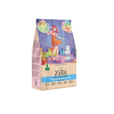 Сухой корм для собак ZILLII (Зилли) Dog Adult 0,8кг белая рыба и лосось сухой для собак