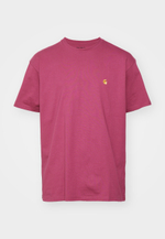 Carhartt WIP CHASE - Базовая футболка - Бордовый