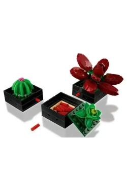 Конструктор Цветы Суккуленты 771 деталь 88039/подарок