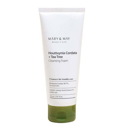 [MARY&MAY] Пенка для лица ОЧИЩАЮЩАЯ ХАУТТЮЙНИЯ/ЧАЙНОЕ ДЕРЕВО Houttuynia Cordata/Tea Tree Cleansing Foam, 150 мл