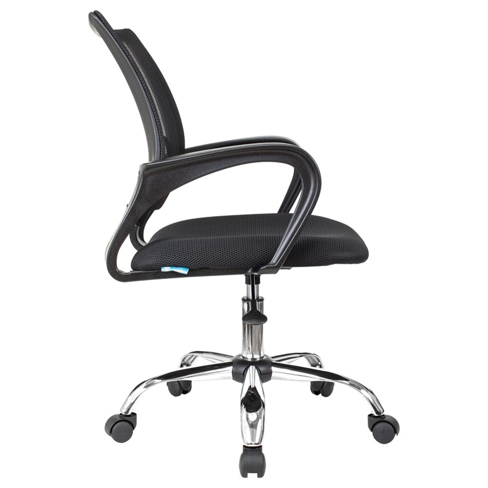 Кресло оператора Helmi HL-M95 R (695) "Airy", СН, спинка сетка черная/сиденье ткань TW черная, пиастра