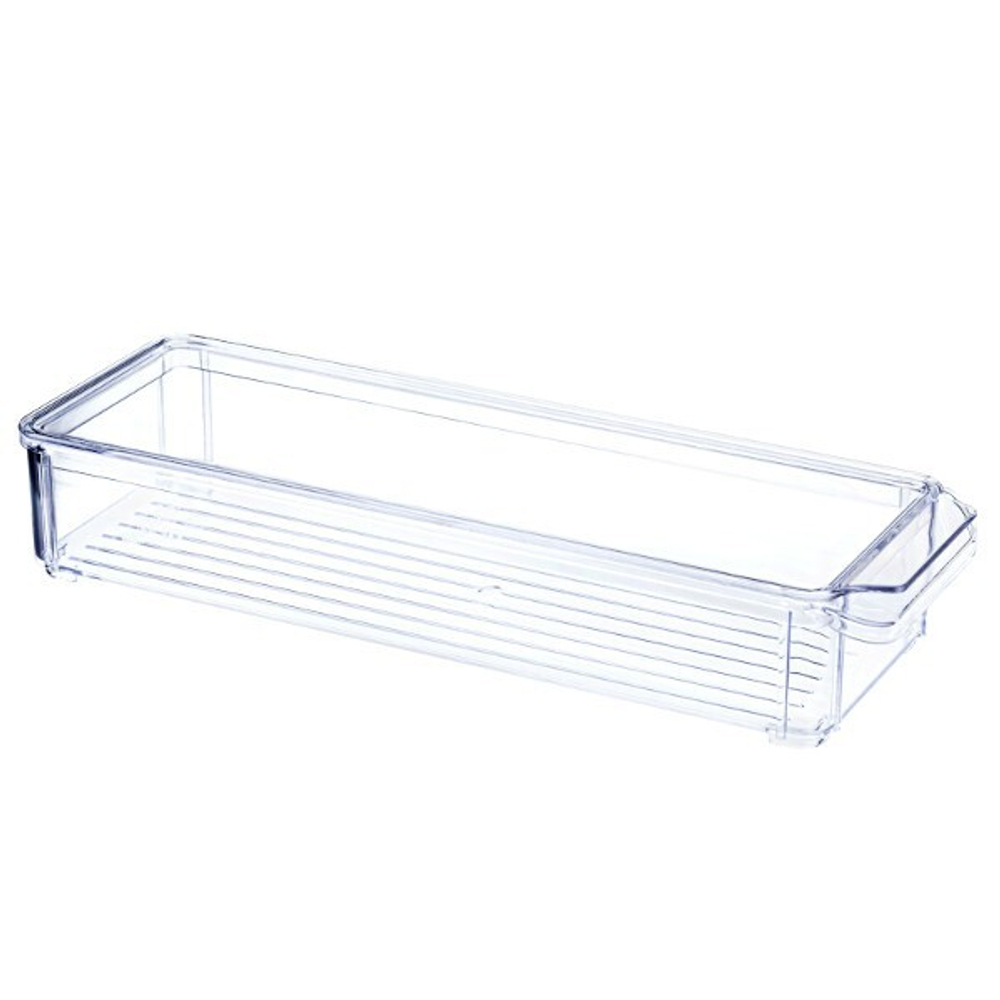 Органайзер для холодильника 10х30х5см с крышкой Прозрачный