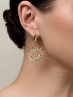 Серьги "Sun" Gold