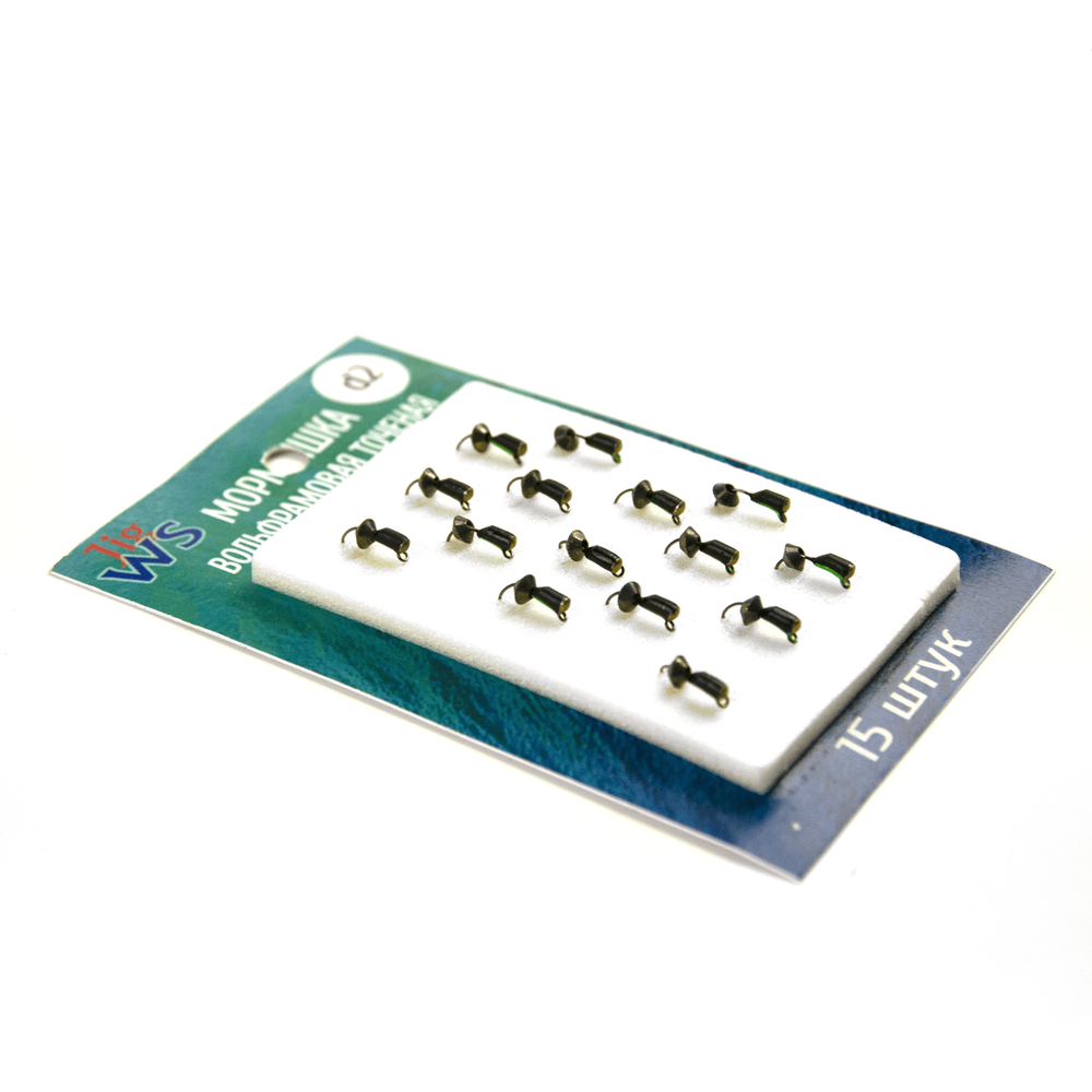 Мормышка вольфрамовая точеная "Гвоздик-тарелочка" 2мм (15шт/уп)