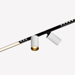 Трек встраиваемый в гипсокартон 2000мм / 48В, для гкл 12,5мм ,2 торцевые заглушки в комплекте/48V, черный