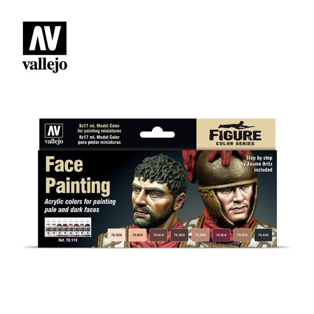 MODEL COLOR SET: FACES PAINTING SET (8)