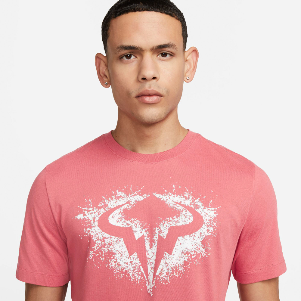 Мужское теннисное поло Nike Dri-Fit Rafa Nadal Court SU23 T-Shirt Men - Orange, Multicoloured